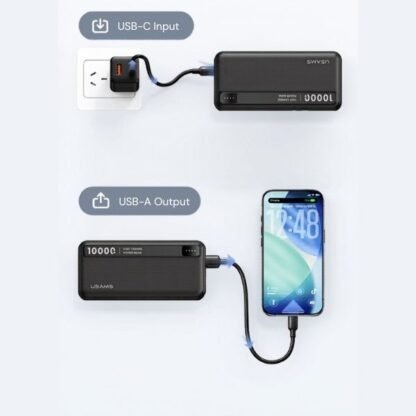 Producto - POWER BANK - 10KCD26201 - 10000 MAH A+C DUAL "USAMS" - 3