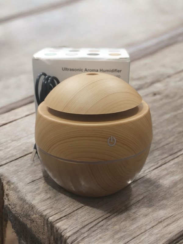 Producto - HUMIDIFICADOR ESFERA SÍMIL MADERA MEDIANO