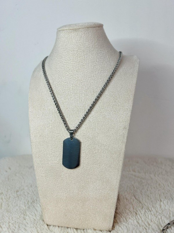 Producto - Colar acero quirugico chapa (se puede grabar)