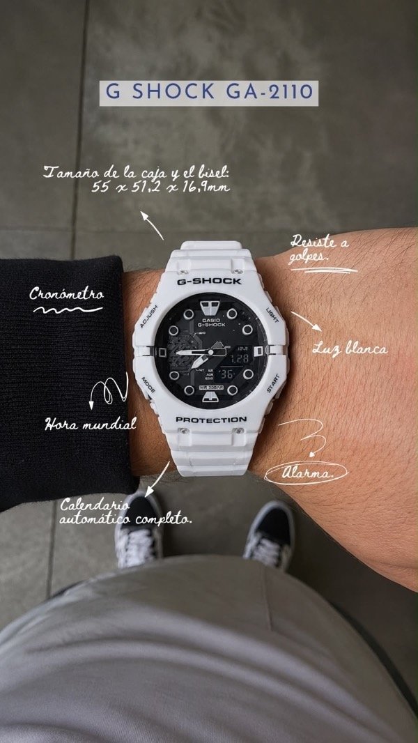 Producto - G shock ga-2110 - White - 1