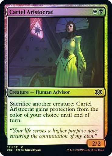 Producto - Cartel Aristocrat Foil  Double Masters 2022