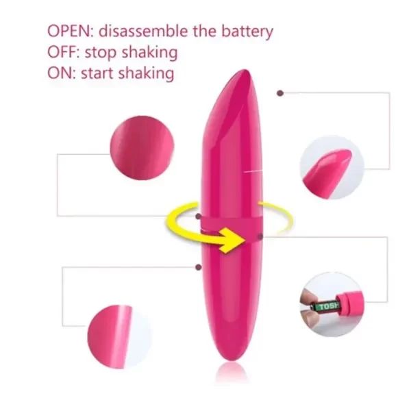 Producto - Vibrador Lápiz Labial Estimulación Clítoris Vagina Lipstick - 2