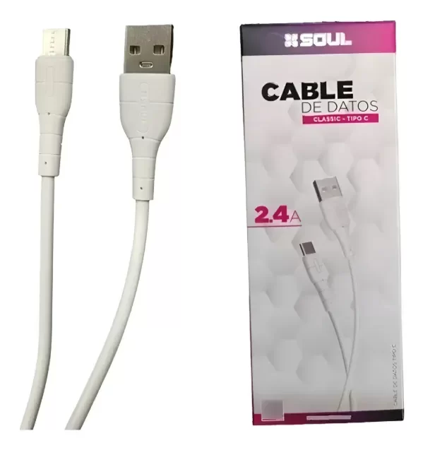 Producto - Cable De Datos Y Carga Classic Tipo C Soul 2.4a