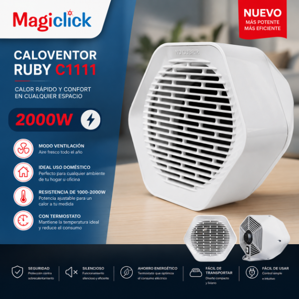 Producto - CALOVENTOR RUBY MAGICLICK 2000W
