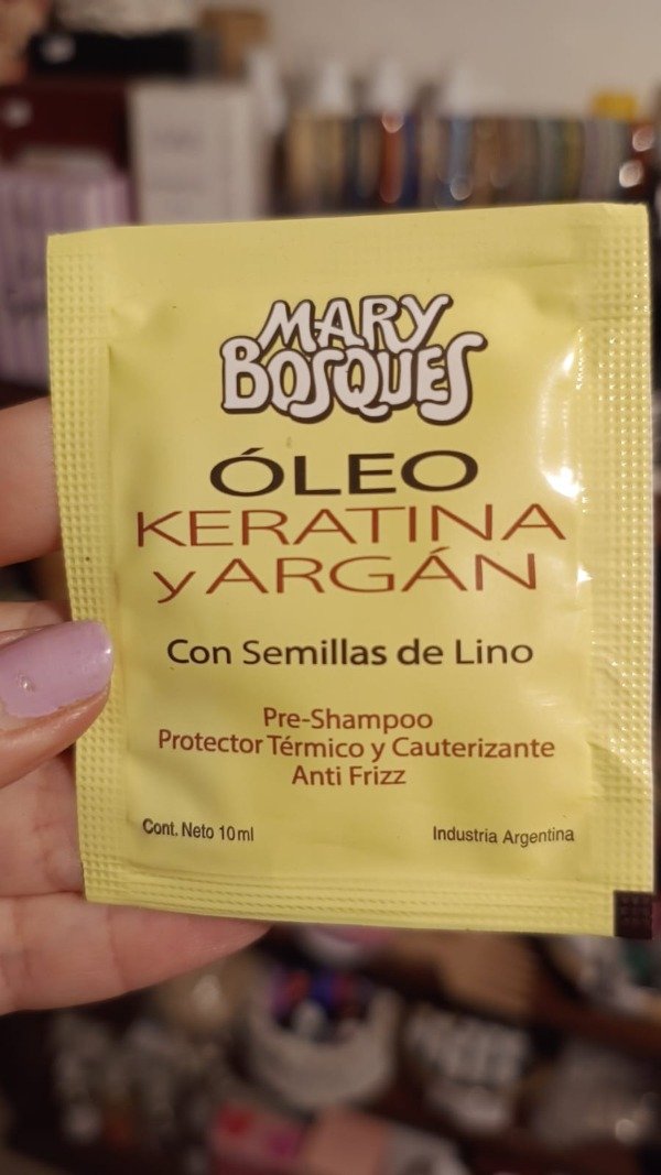 Producto - Óleo Keratina y Argán - Mary Bosques-