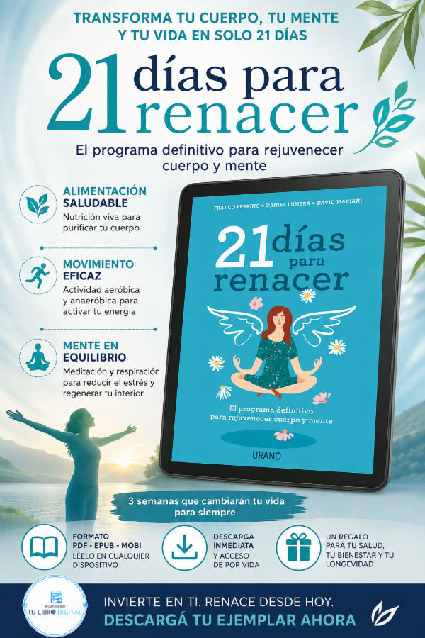 Producto - 21 DÍAS PARA RENACER Franco Berrino, Daniel Lumera y David Mariani