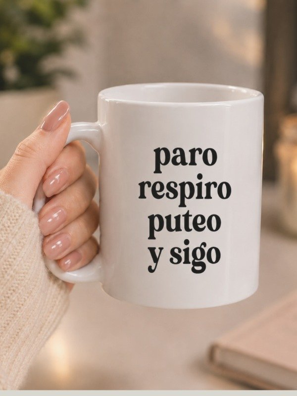 Producto - Paro, respiro, puteo y sigo Taza - 0