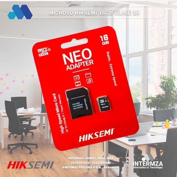 Producto - MEMORIA MICROSD 16GB HIKSEMI CL10