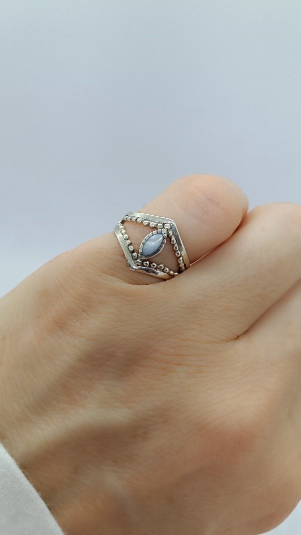 Producto - Anillo Tercer Ojo (con nácar blanco)