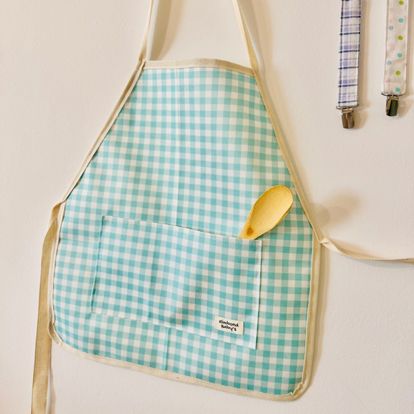 Producto - Delantal Cuadrille Aqua