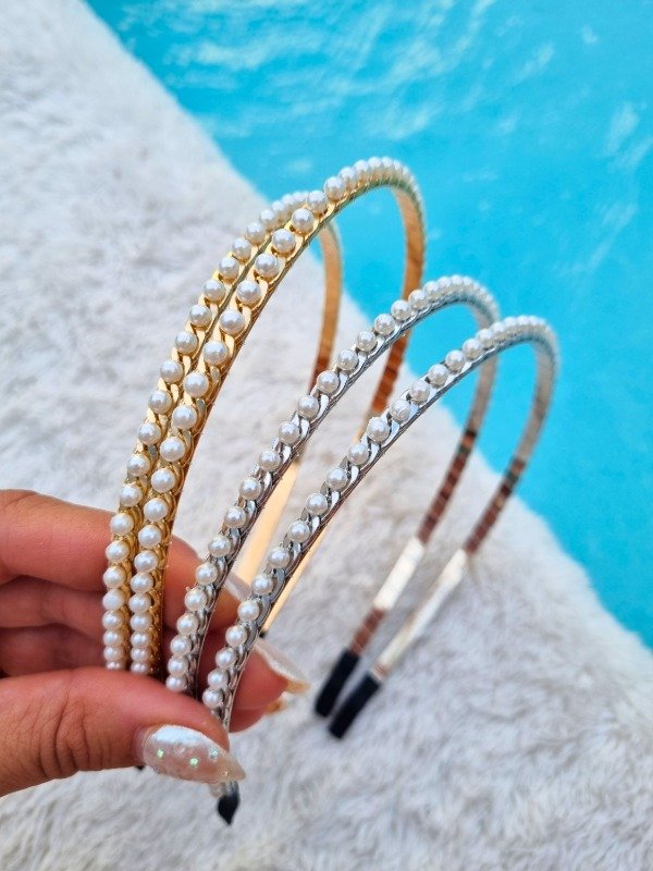 Producto - VINCHA METALICA CON PERLITAS