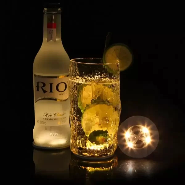 Producto - Base Luces Led cálida Autoadhesivas para vasos o botellas - 1