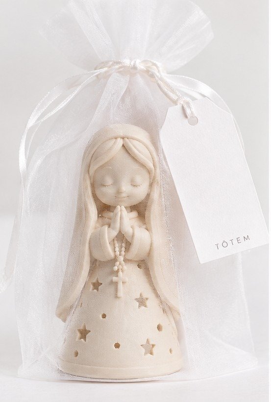 Producto - Pack souvenirs virgen línea con vela led - 3
