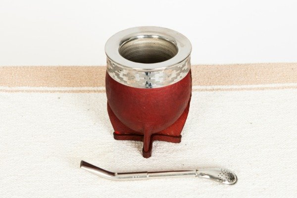 Producto - MATE IMPERIAL MARRÓN TÉRMICO CON GUARDA DE ACERO + BOMBILLA DE REGALO