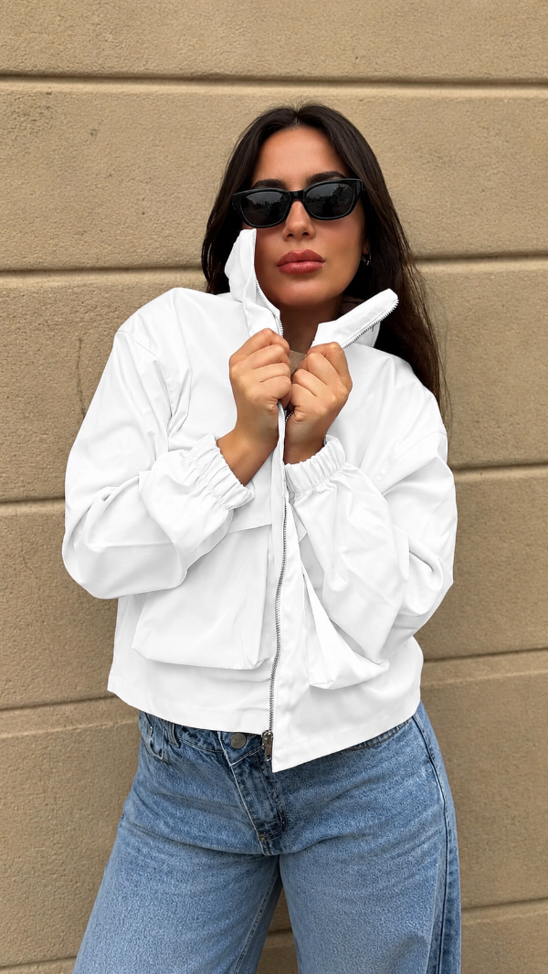 Producto - Campera Gabardina Blanca - 0