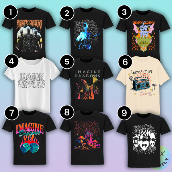 Producto - Remeras Imagine Dragons #2 (varios modelos)