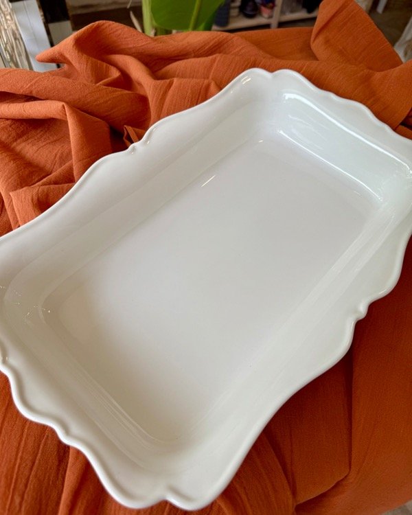 Producto - BANDEJA DE PORCELANA ONDAS