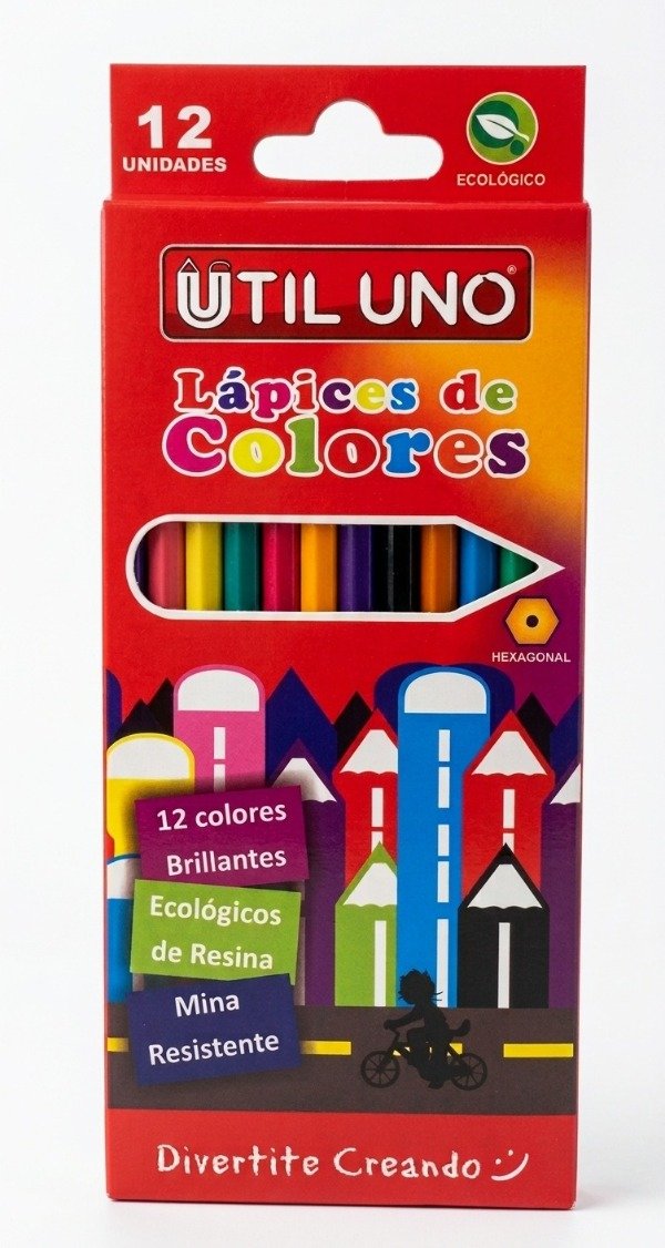 Producto - Lápices de colores largos  X12 U