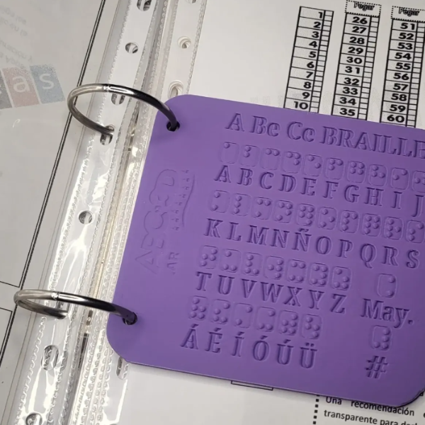 Producto - Abecedario Braille Standard  - Braille y Visual - - 2