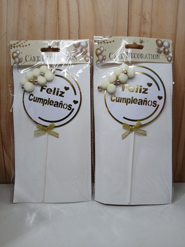 Producto - Cake topper pompon