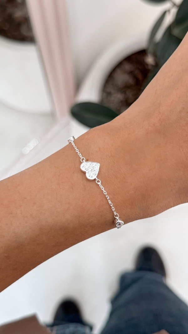 Producto - Pulsera corazon con brillo