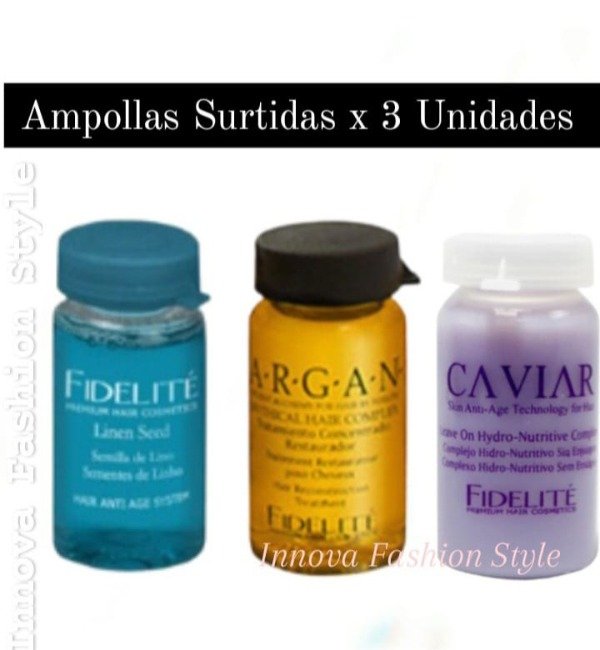Producto - Ampollas Capilares Fidelité X 3 Unidades
