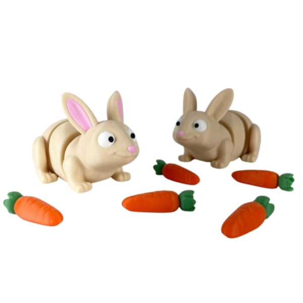 Producto - Conejo Flexi 3D con Zanahorias y Piñas