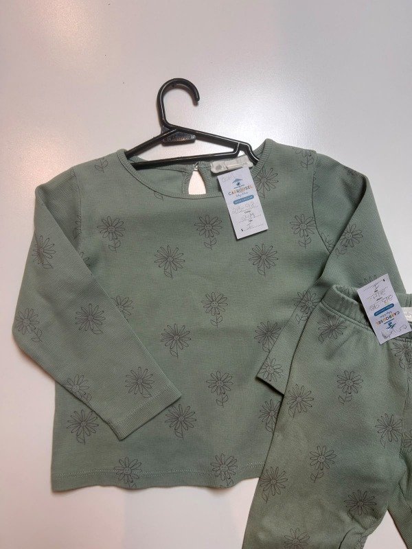 Producto - Conjunto verde con flores Babycottons - 3