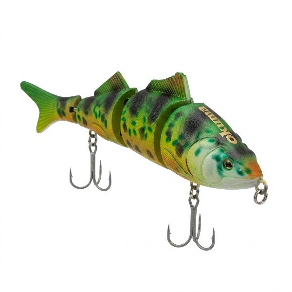 Producto - Señuelo Pez Okuma Sliding Articulado con Rattling 15cm 42gr Verde Amarillo - 2
