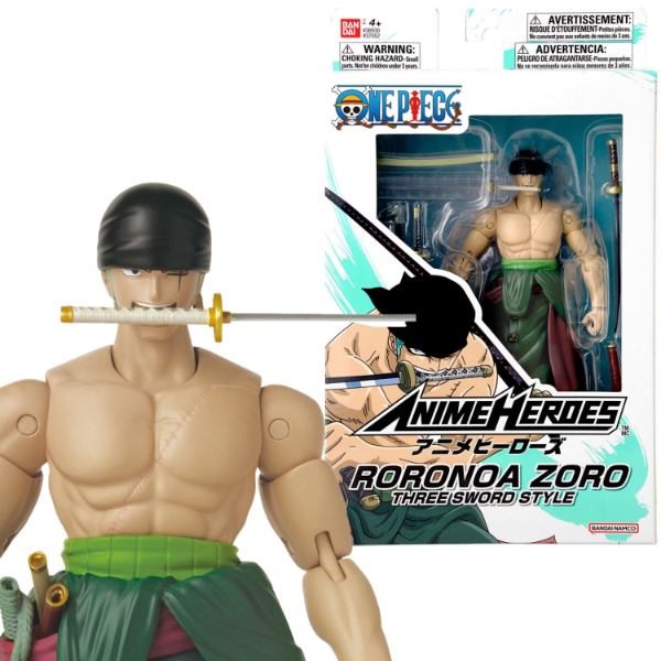Producto - One Piece Roronoa Zoro Three Sword Style Anime Heroes