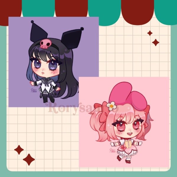 Producto - Postal- Madoka y Homura