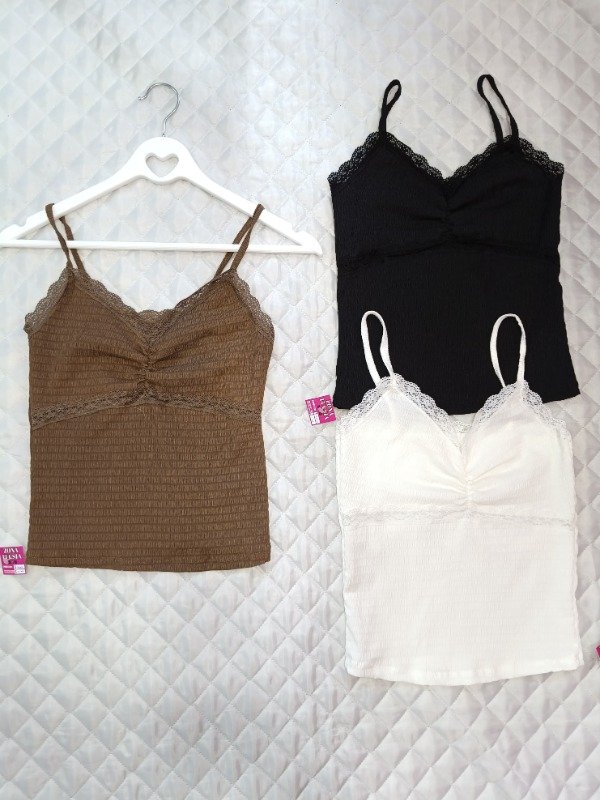 Producto - Top bambula + puntilla