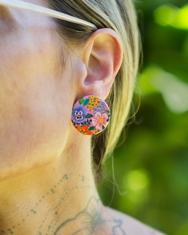 Producto - Aretes Flora rosita