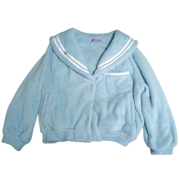 Producto - Chaqueta marinera corderito celeste