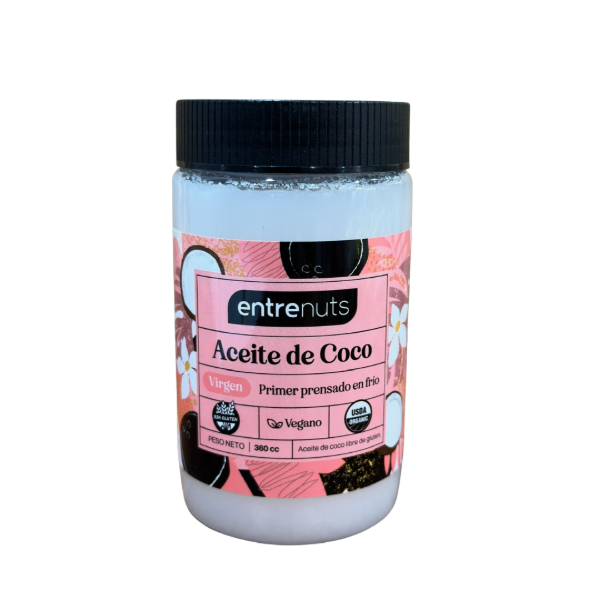 Producto - Aceite de coco Entrenuts virgen 360cc