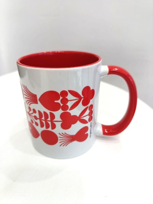 Producto - Taza Roja Fuego / Naturaleza