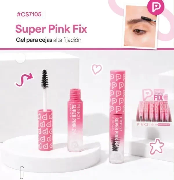 Producto - PINK 21 MÁSCARA GEL PARA CEJAS SÚPER PINK FIX