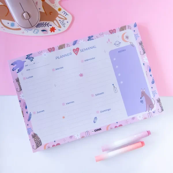 Producto - PLANNER EMBLOCADO A4 GALGOS