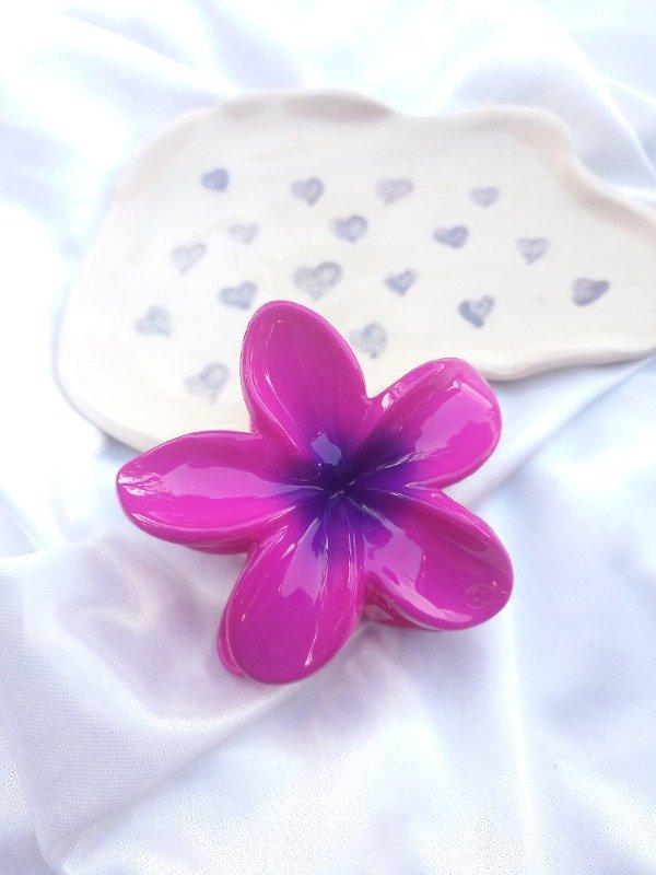Producto - broche flor tertulia (fucsia)