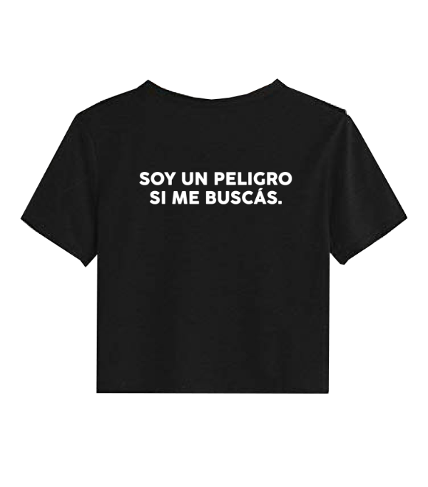 Producto - Baby tee Soy un peligro si me buscas Lali