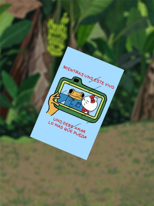 Producto - Tarjeta Kitty Mientras uno este vivo (Bad Bunny)