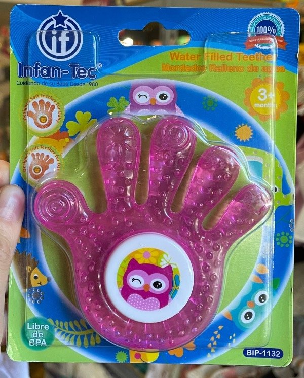 Producto - Mordillo refrigerante manito infantec +3M rosa