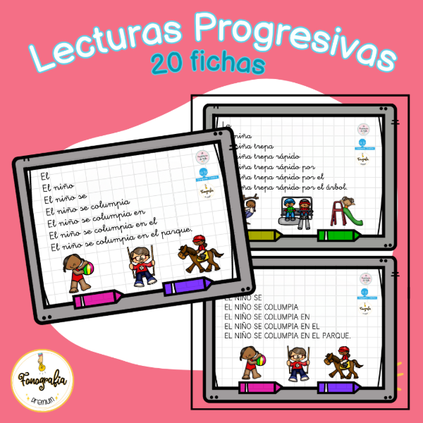 Producto - Lecturas progresivas 20 fichas