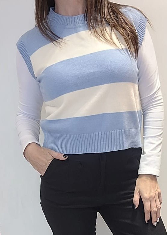 Producto - Chaleco XIN CELESTE