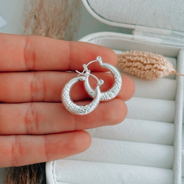 Producto - Aros Argollas Nahola Laminados Plata 925