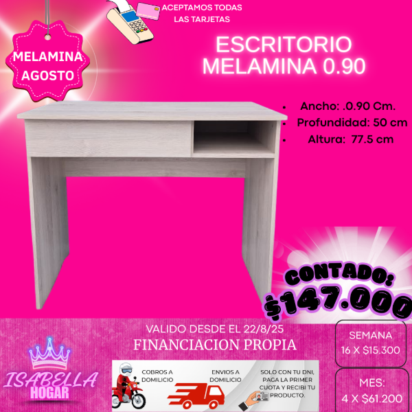 Producto - ESCRITORIO MELAMINA 0.90