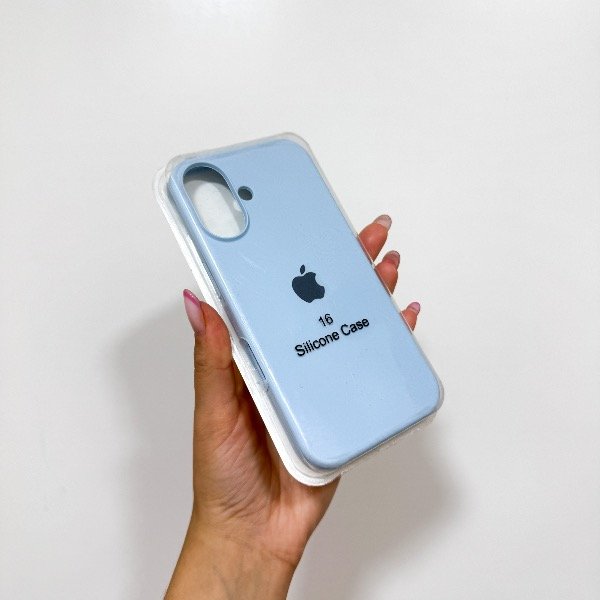 Producto - 28.Silicone case celeste pastel