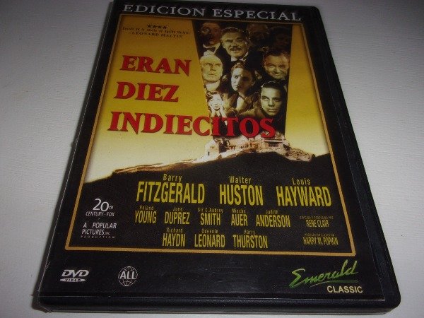 Producto - DVD ERAN DIEZ INDIECITOS DE RENE CLAIR AÑO 1945 ARG 38
