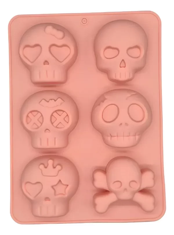 Producto - Molde silicon calaveras x6