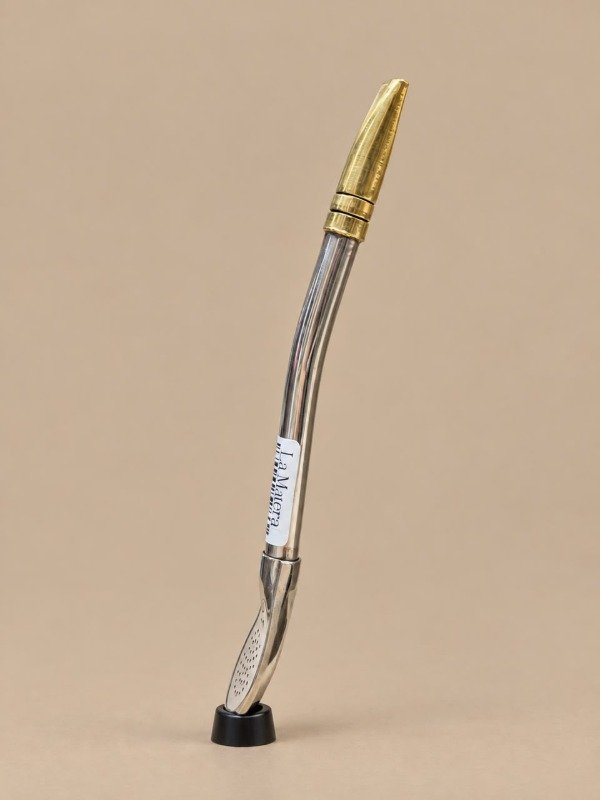 Producto - Bombilla de alpaca y bronce 17cm - 0